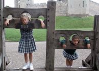 students at Warwick castle
